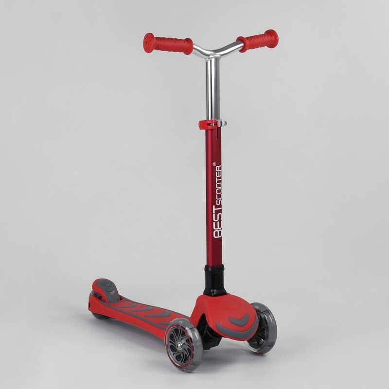 

Самокат Y 00325 Best Scooter колеса PU, СВЕТ, алюминиевая трубка руля