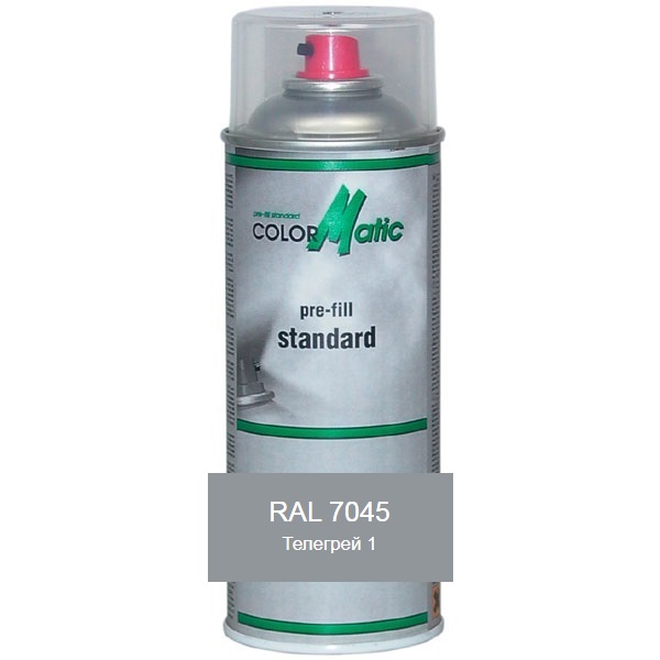 

Аэрозольная акриловая краска RAL 7045 (Телегрей 1) Mobihel (RAL7045)