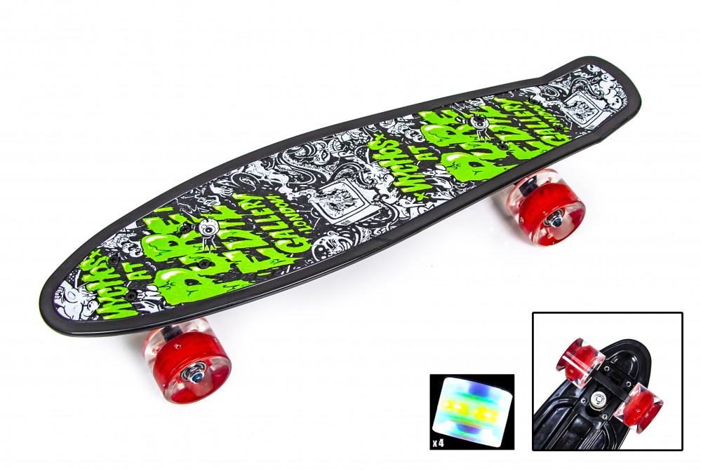 

Penny Board "Pure Evil" Светящиеся колеса