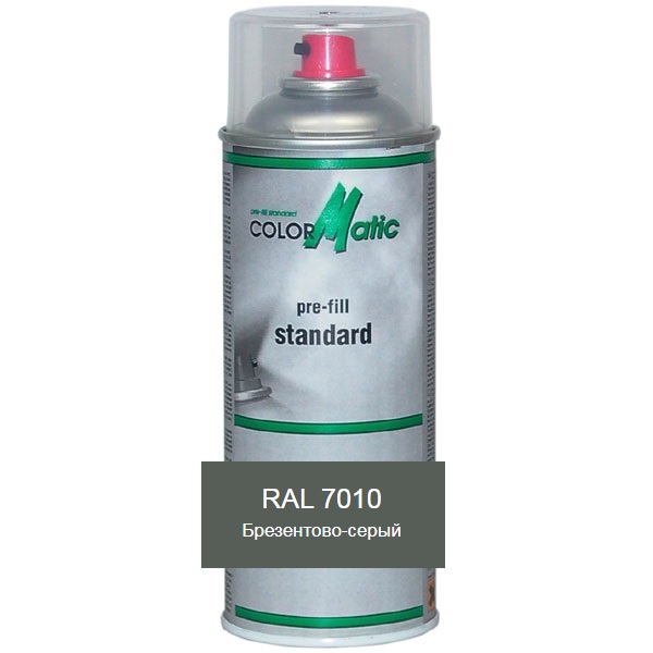 

Аэрозольная акриловая краска RAL 7010 (брезентово-серый) Mobihel (RAL7010)