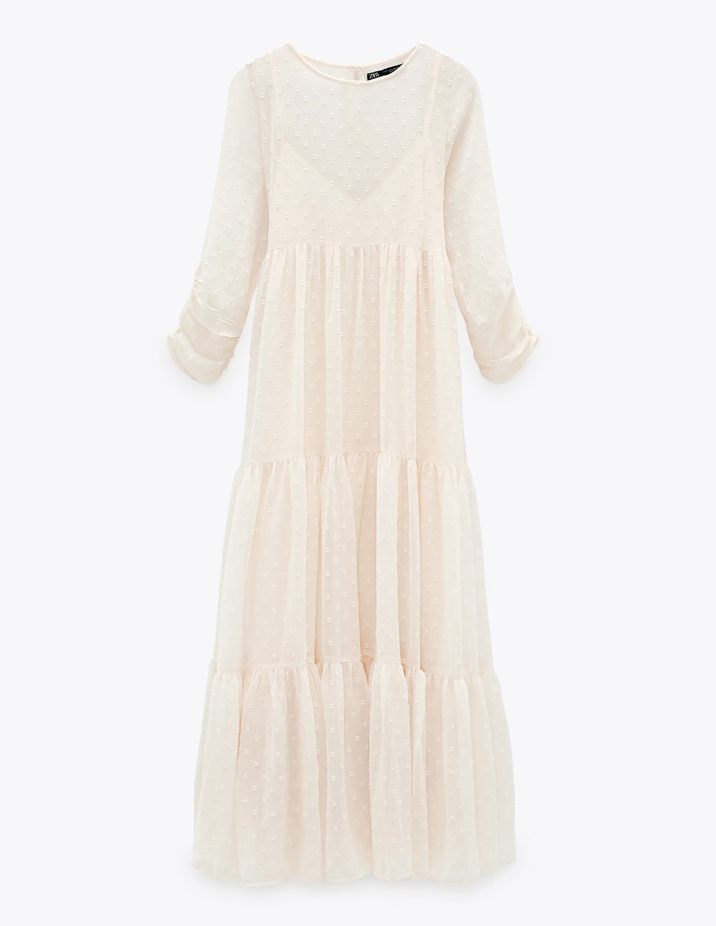 

Платье Zara Ж1073687 (0881/302/687) цвет бежевый XS
