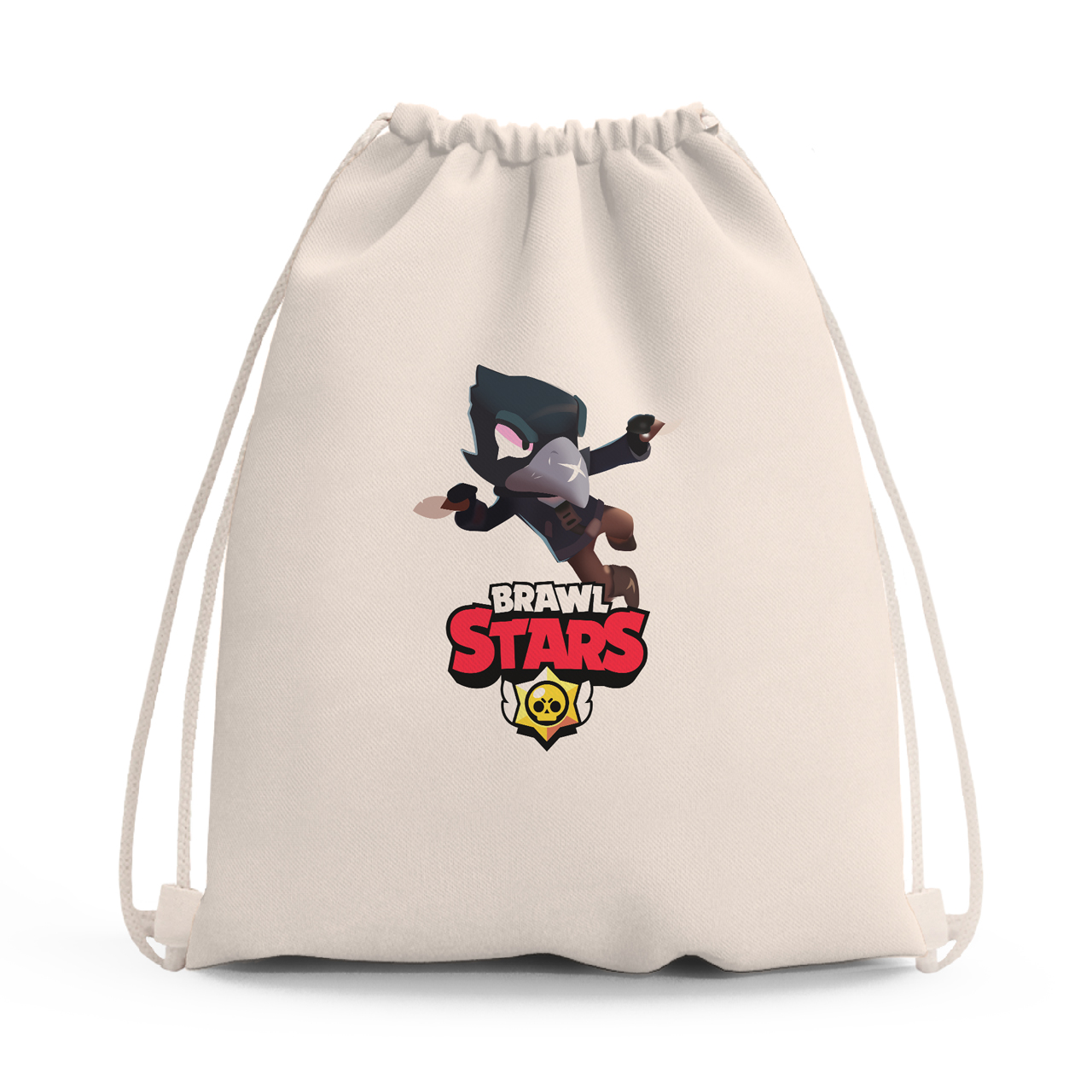 

Сумка для обуви Ворон Бравл Старс (Crow Brawl Stars) (10428-1023-1) Бежевая