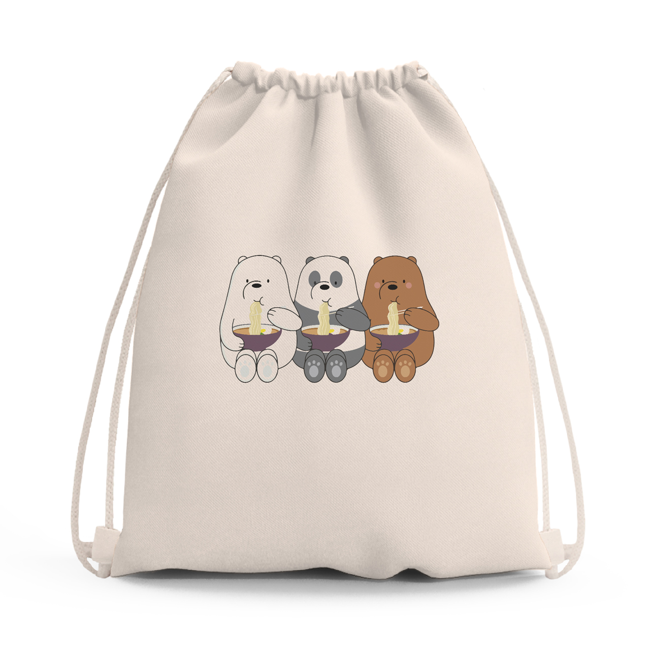 

Сумка для обуви Вся правда о медведях (We Bare Bears) (10428-2897-2) Чёрная