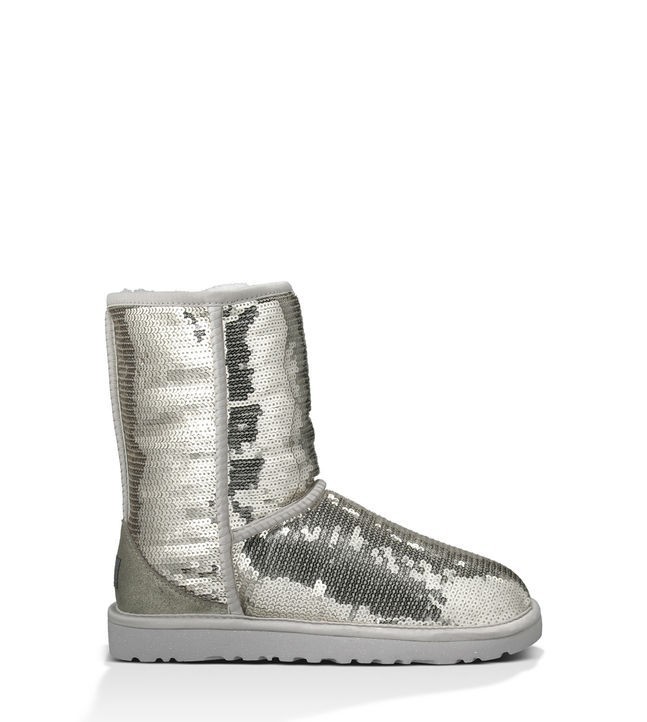 

Угги Классические короткие Sparkles Classic Short Silver 3161 Серебристый 36