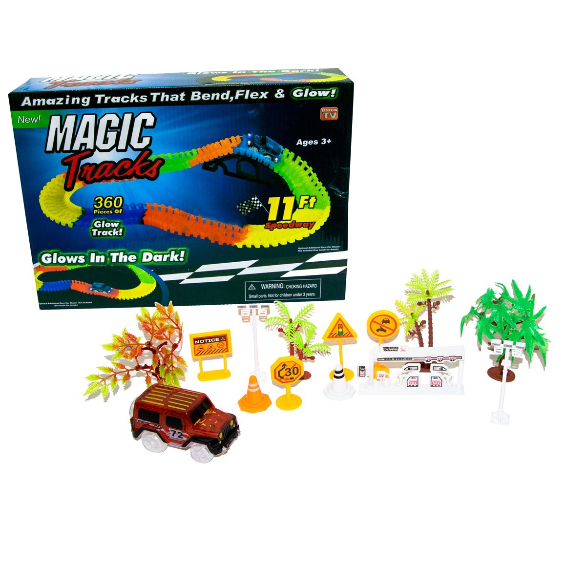 

Светящаяся дорога с машинкой Magic Tracks 360, гоночный трек (1002758-Blue-2)