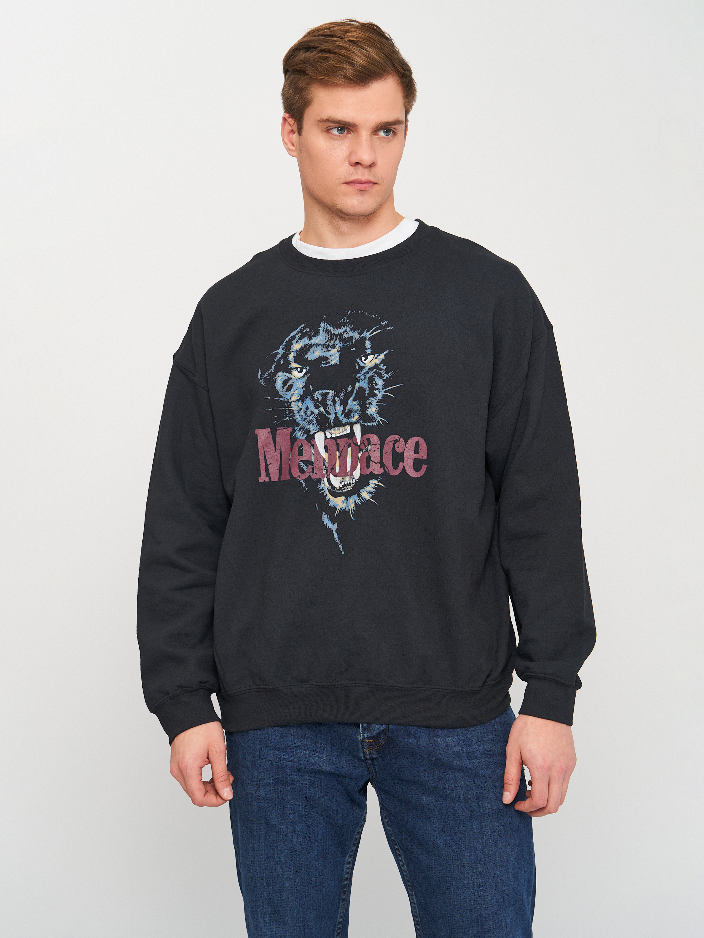 

Свитшот Mennace XAZ281166HJSZ  Темно-синий с принтом, Свитшот Mennace XAZ281166HJSZ L Темно-синий с принтом
