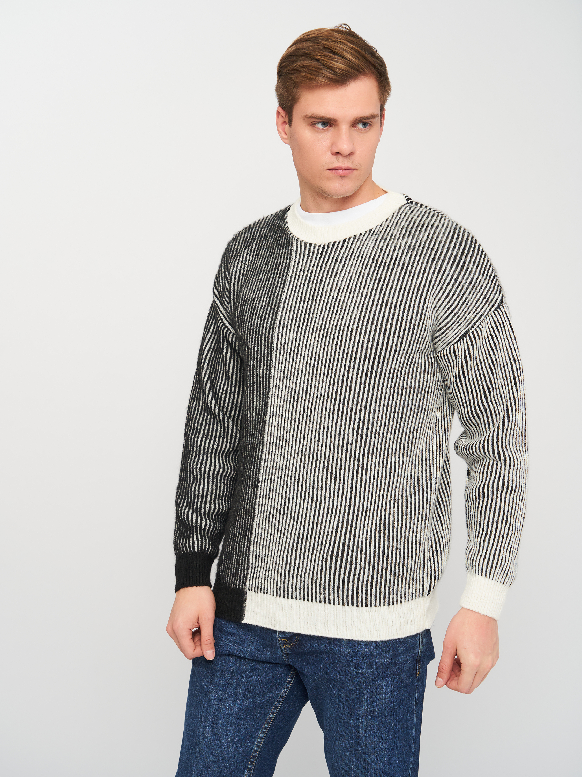 

Джемпер Mennace XAZ281304PVED  Черный/Белый, Джемпер Mennace XAZ281304PVED L Черный/Белый