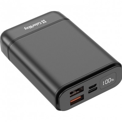 

Батарея универсальная ColorWay 10 000 mAh Compact (USB QC3.0 + USB-C Power Delivery 18W) Bl (CW-PB100LPJ3BK-PDD)