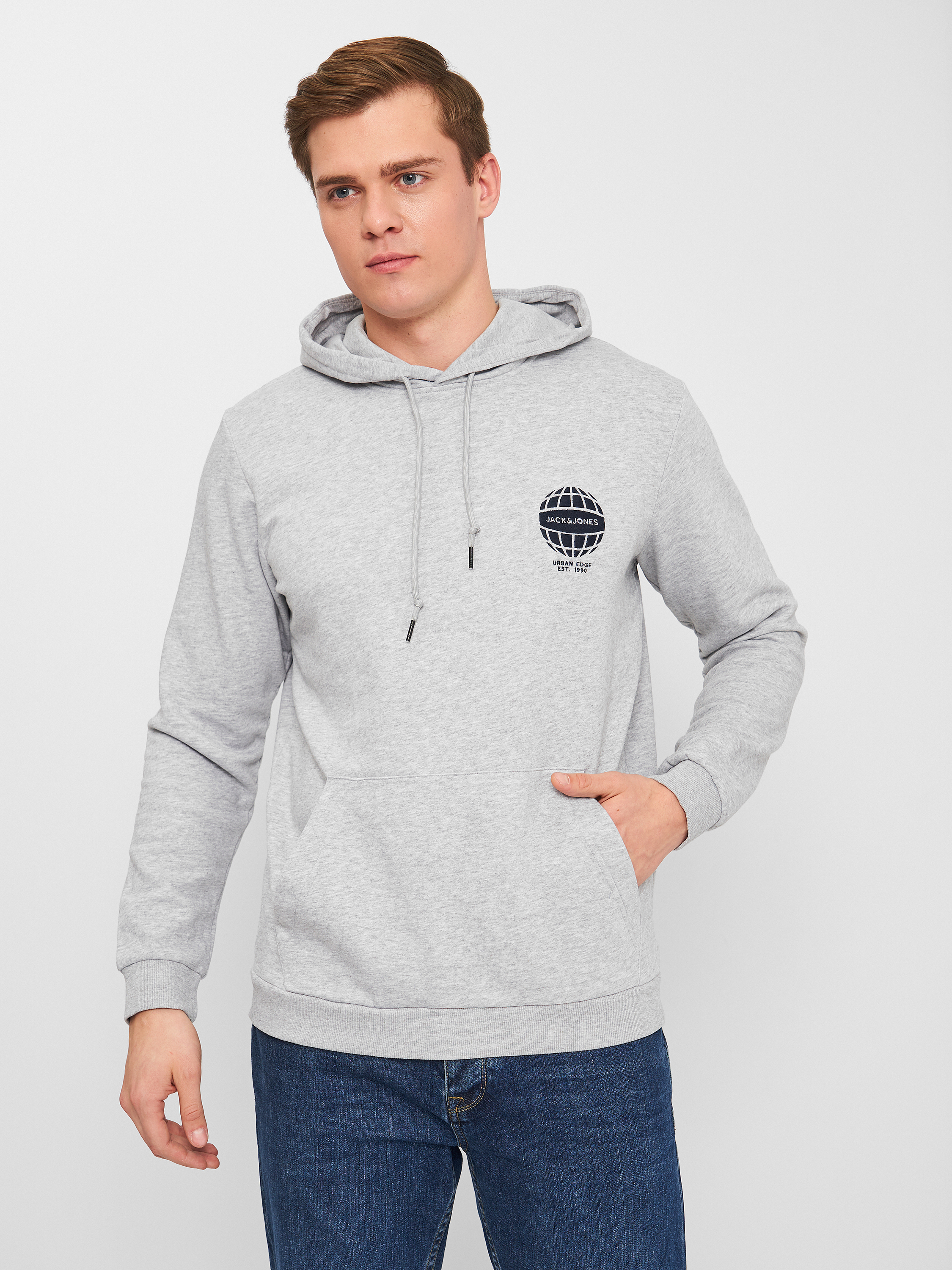 

Худи Jack & Jones XAZ257910WUYE  Серое с принтом, Худи Jack & Jones XAZ257910WUYE L Серое с принтом