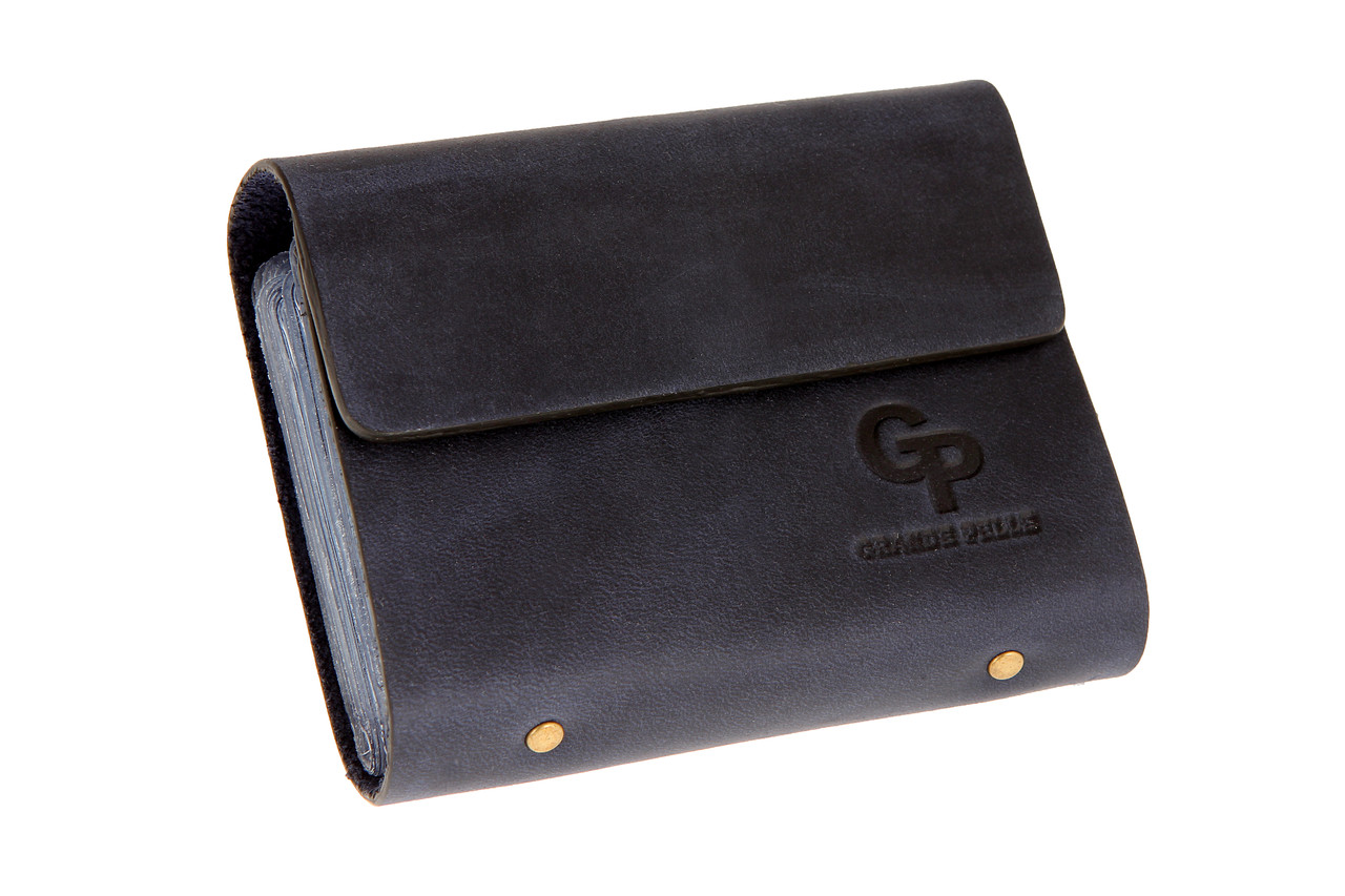 

Визитница Grande Pelle на 48 карт матовый Синяя