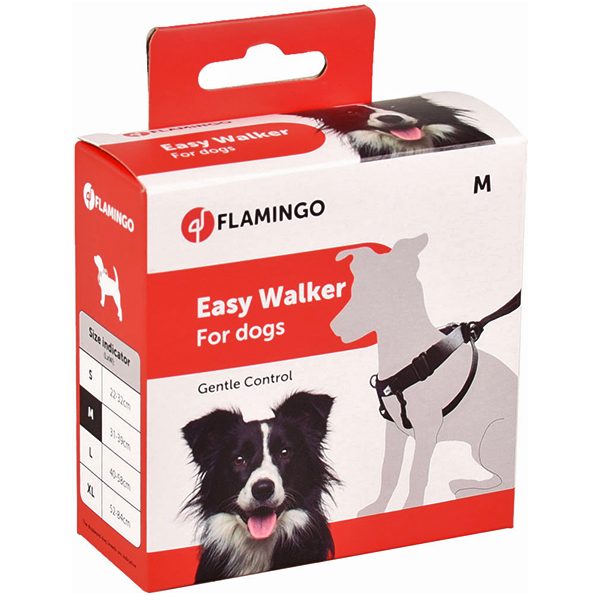 

Тренировочная шлейка для собак EASY WALKER 31-39 см Flamingo BGL-KF-351
