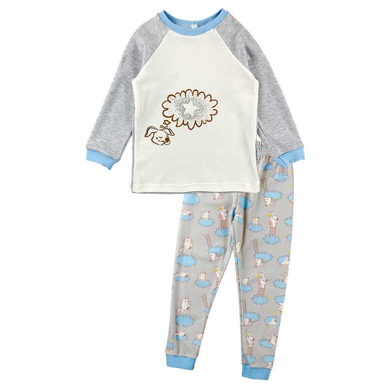 

Пижама для мальчика SWEET MARIO (174731195389172) 122 см серый с голубым