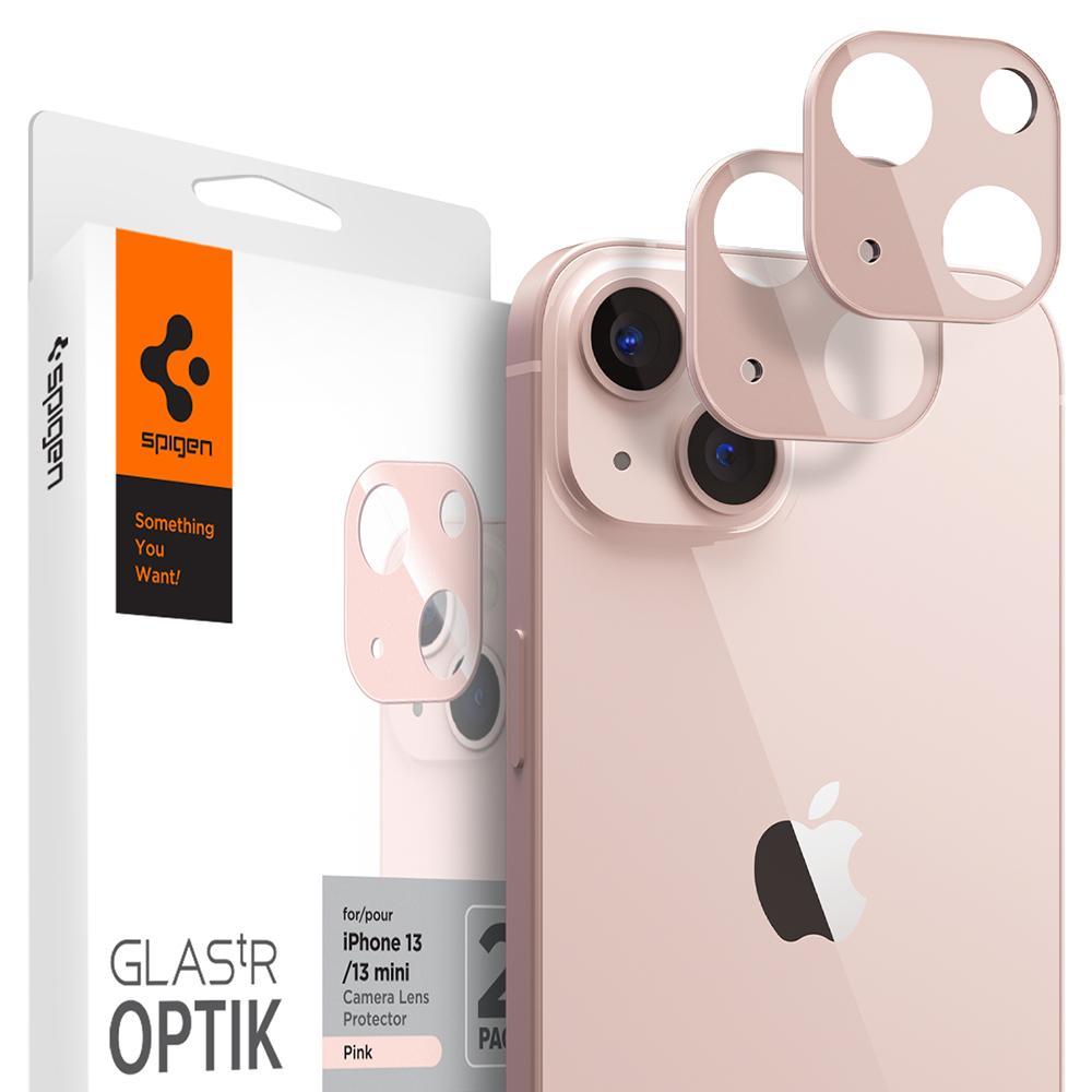 

Стекло на камеру Spigen Glastr Optik Camera Lens Protector 2-pack для iPhone 13 / 13 Mini Pink