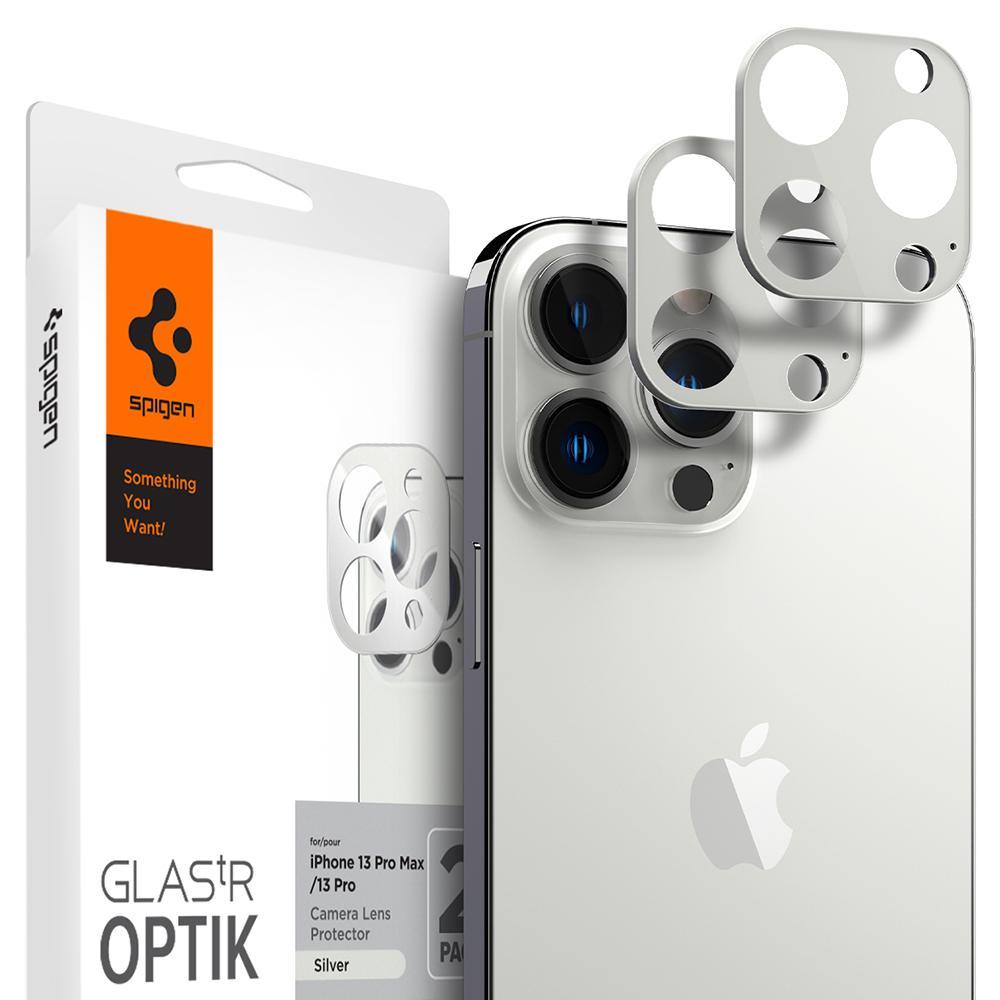 

Стекло на камеру Spigen Optik Camera Lens Protector 2-pack для iPhone 13 Pro / 13 Pro Max Silver