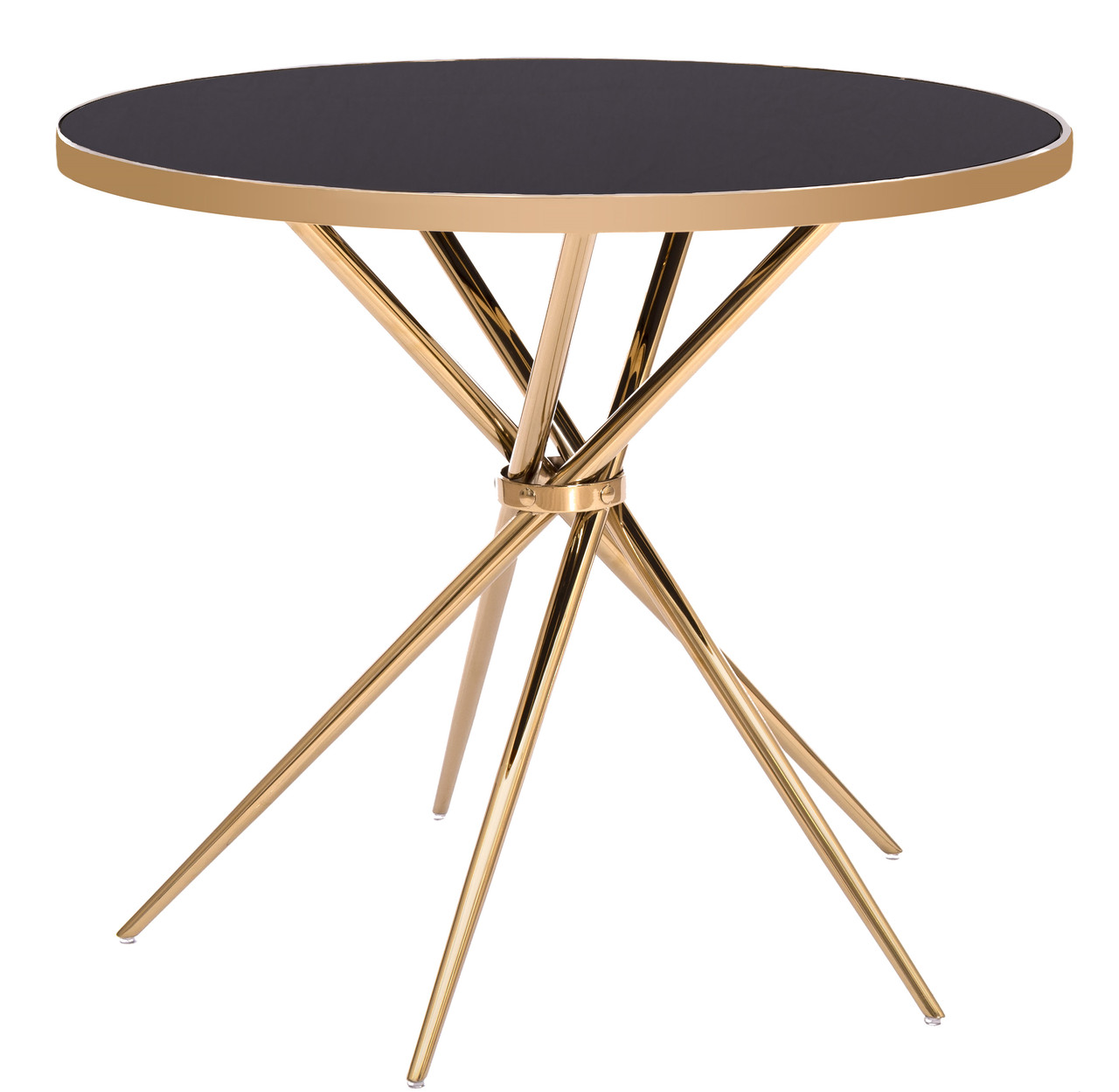 

Стол обеденный 4 места Carveli Tina Закаленное стекло Black