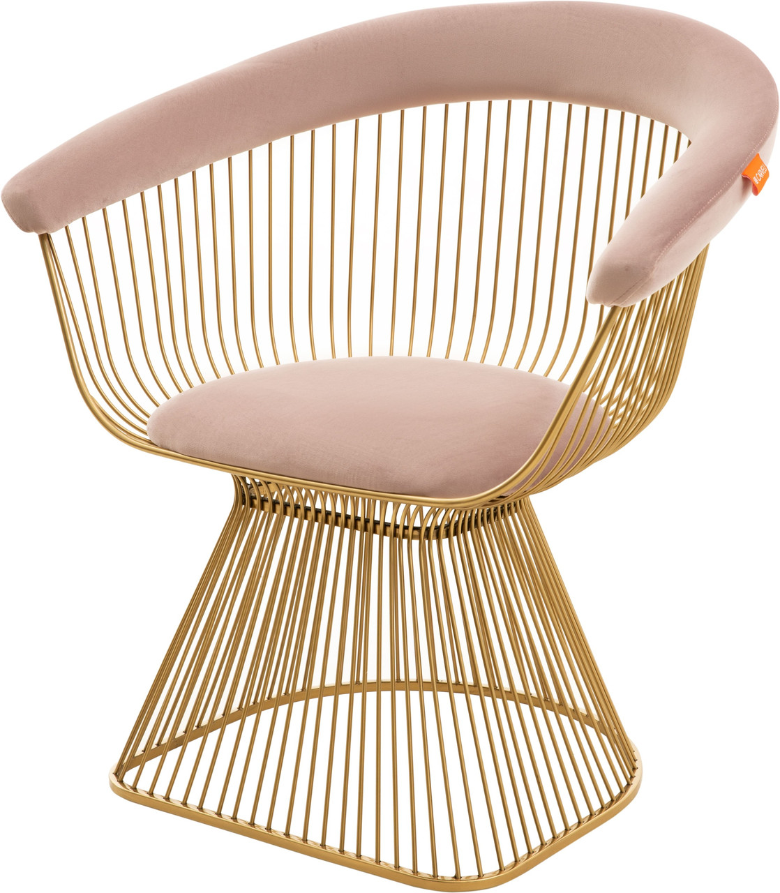 

Дизайнерское кресло розовое с мягкой бархатной оббивкой CASANOVA Pink Carveli