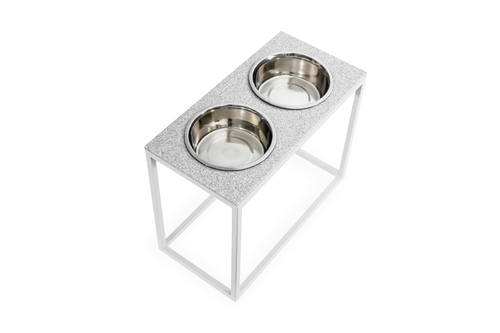 

Миски на подставке камень соль с перцем Dinner Stone Pepper Stone + White XL20 (52x26x20cm высота/ Миски 1,8л / Диаметр 20 см) Harley & Cho BGL-HL-800