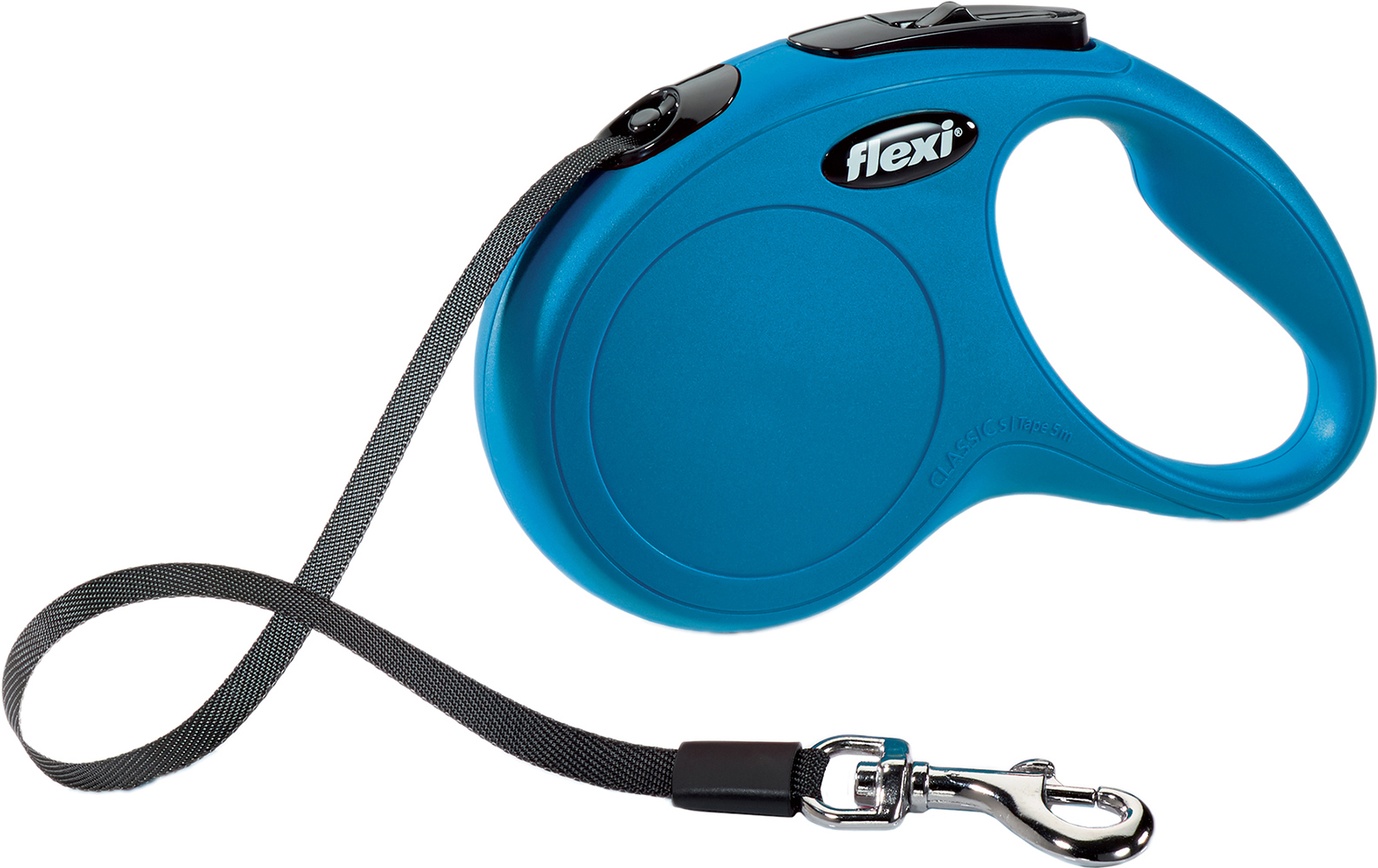 

Поводок - рулетка лента 5 м до 15 кг flexi New CLASSIC Tape Leash S синяя Flexi BGL-FL-199