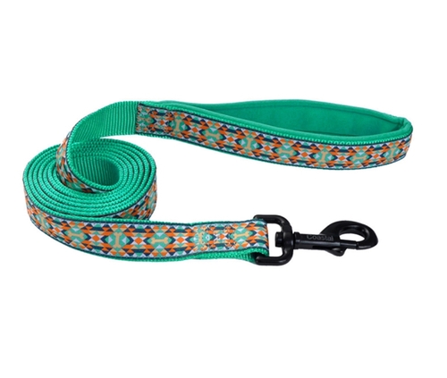 

Поводок для собак темно-бирюзовый Ribbon Weave дл. 1.8 м - ш. 1.6 см Coastal BGL-CS-642