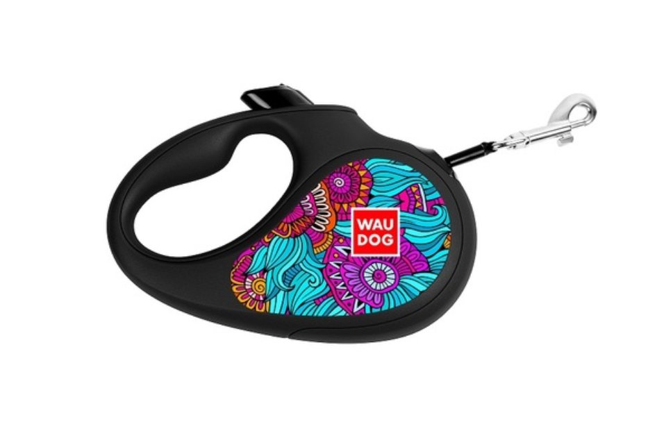 

Поводок-рулетка для собак лента WAUDOG с рисунком Лето до 25 кг, 5 м WAUDOG BGL-WD-55