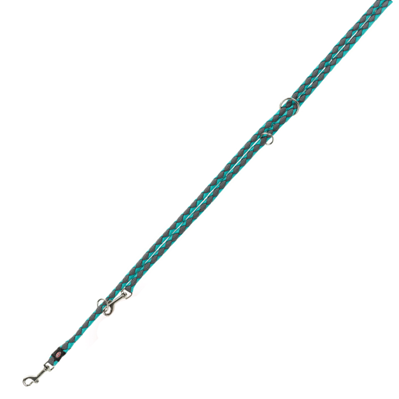 

Поводок-перестежка для собак Cavo Adjustable Leash L–XL: 2.00 м/18 мм морская волна-графит Trixie BGL-TX-2392