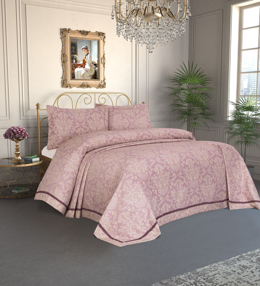 

Покрывало с наволочками Tropik Home Pandora Damask Lila 1229-2 240x260 02003364