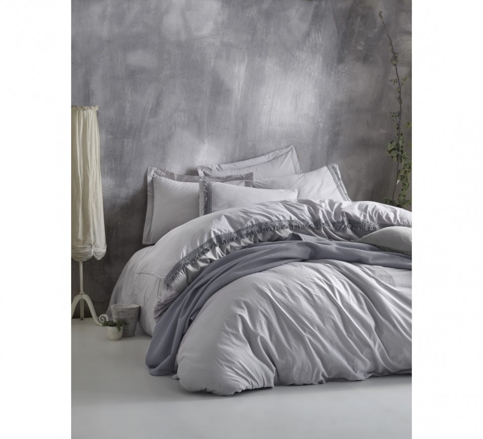 

Постельное белье с пике Cotton Box Nature Gri евро 010077733