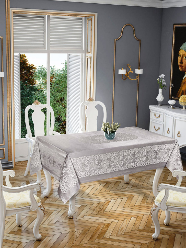 

Скатерть Tropik Home Priencly Grey 5698-6 150x220 14003351
