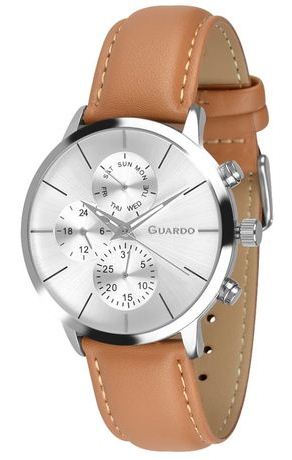 

Мужские наручные часы Guardo 012680-1 (SSBr)