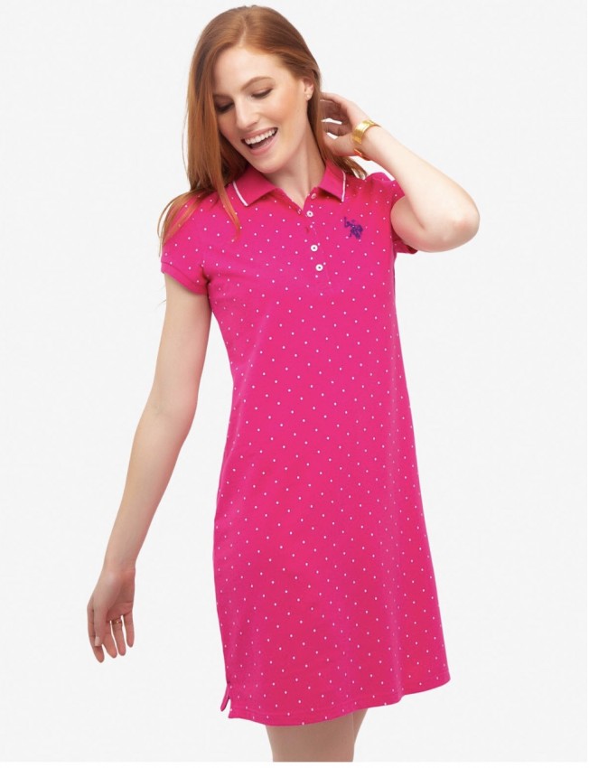

Платье U.S. POLO ASSN. Dot polo dress S розовый