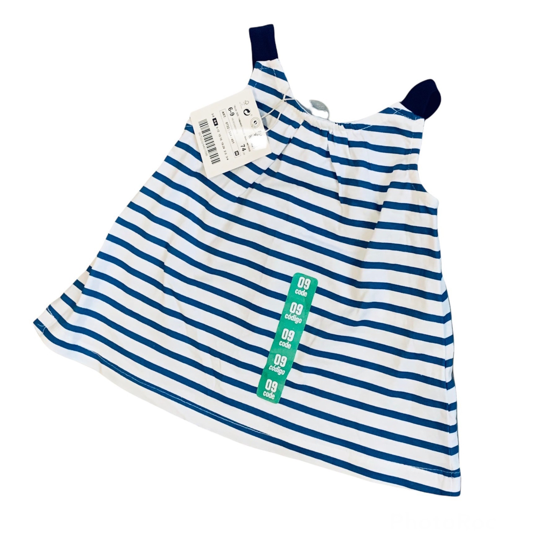 

Топ Zara 6/9мес 74 см В полосу