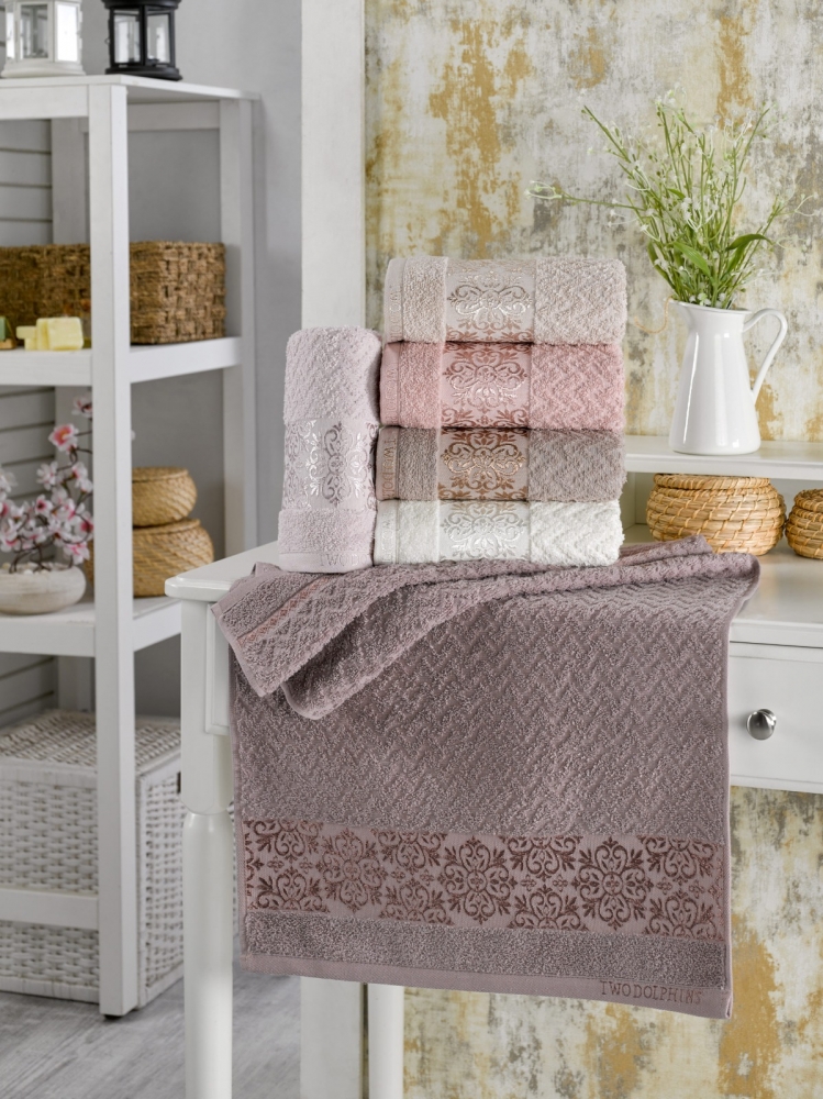 

Набор полотенец для тела Philippus 2 Dolphins Classic Cotton 70*140 см махровые банные 6 шт арт.2507_e989_kuala