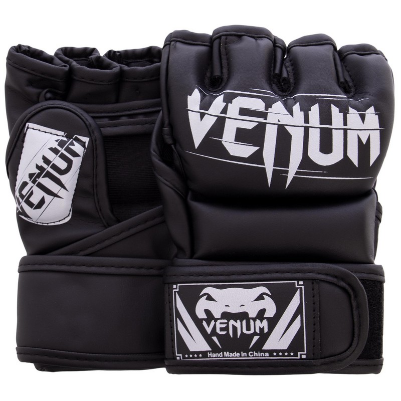 

Перчатки для смешанных единоборств MMA VENUM ELITE BO-5996 (р-р XS, черный-белый)