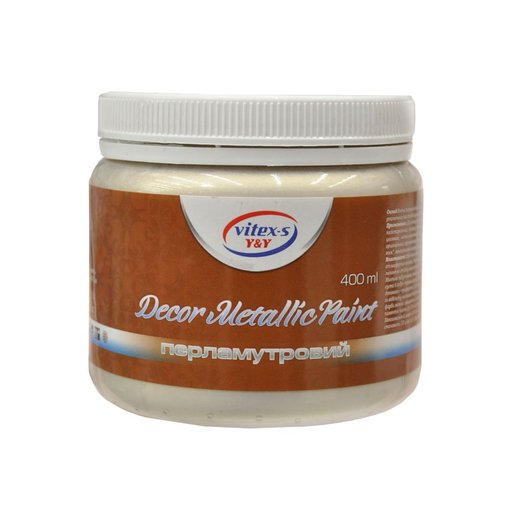 

Декоративная краска Vitex Decor Metallik Paint перламутр 0.4 л (11784472)