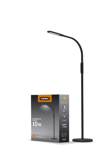 

Торшер VIDEX Led 10W 3000-5500K черный (11971533)