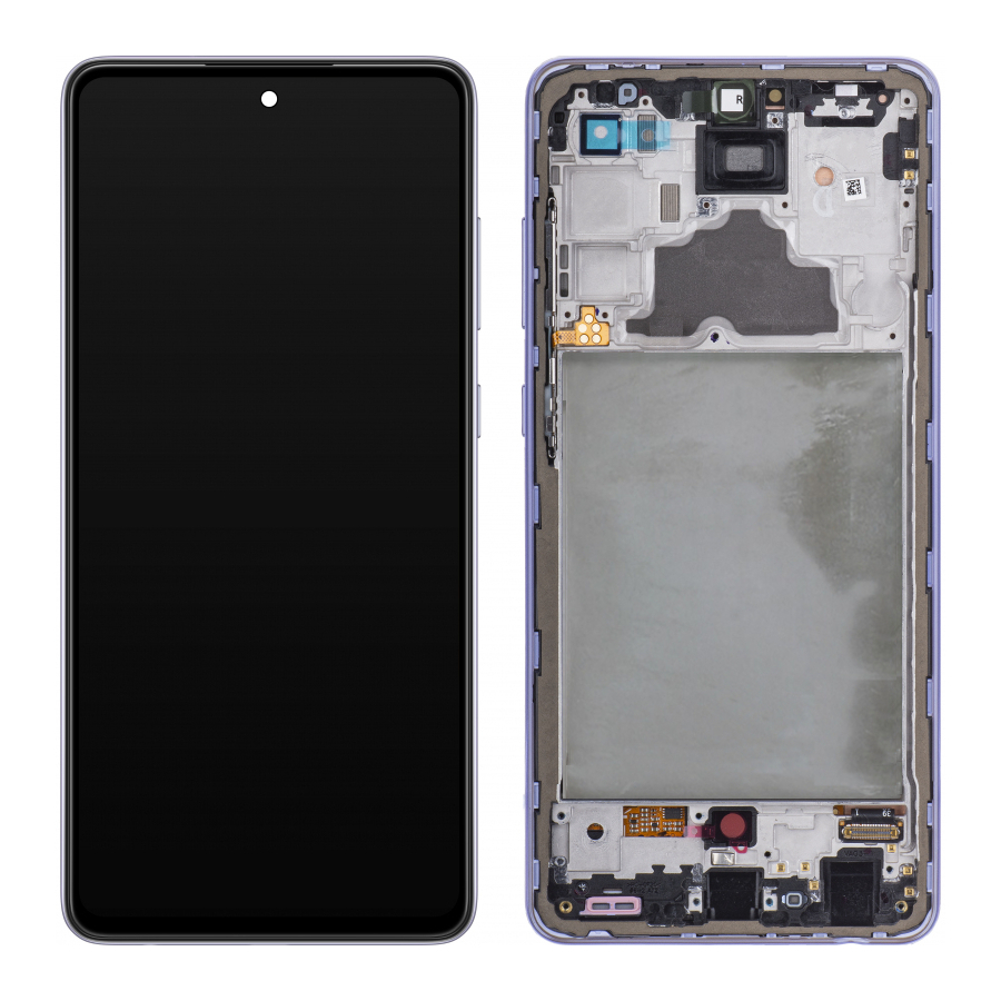

Дисплей для Samsung A72 2021 A725 Violet GH82 25460C с рамкой Service Original