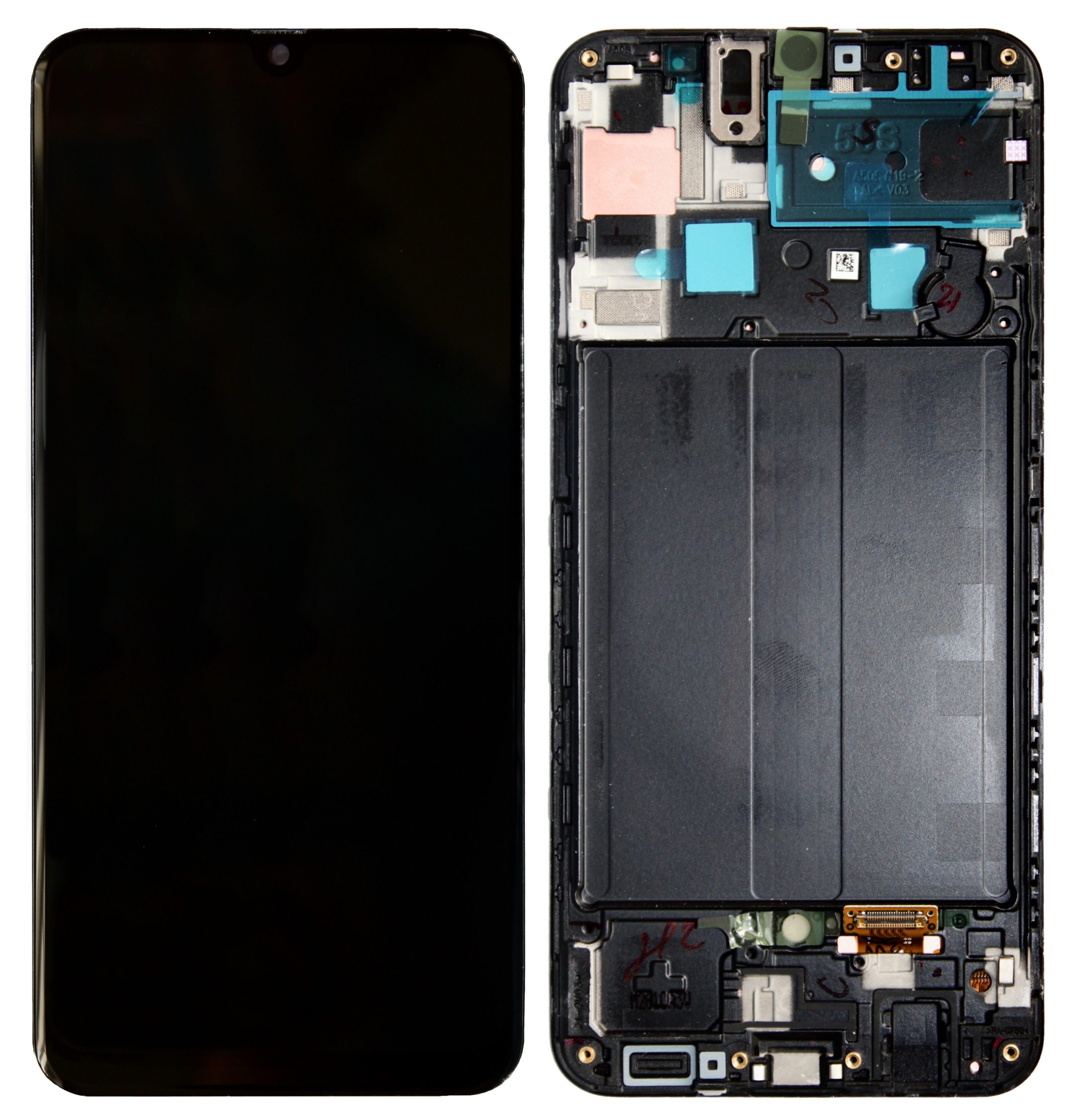 

Дисплей для Samsung А50s 2019 A507 Black GH82 21193A с рамкой Service Original
