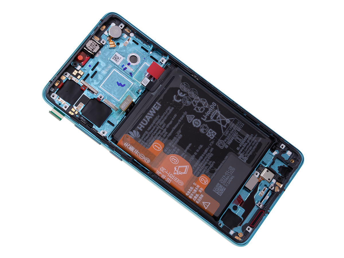 

Дисплей для Huawei P30 Aurora в сборе с рамкой, акб и датчиками Service Original