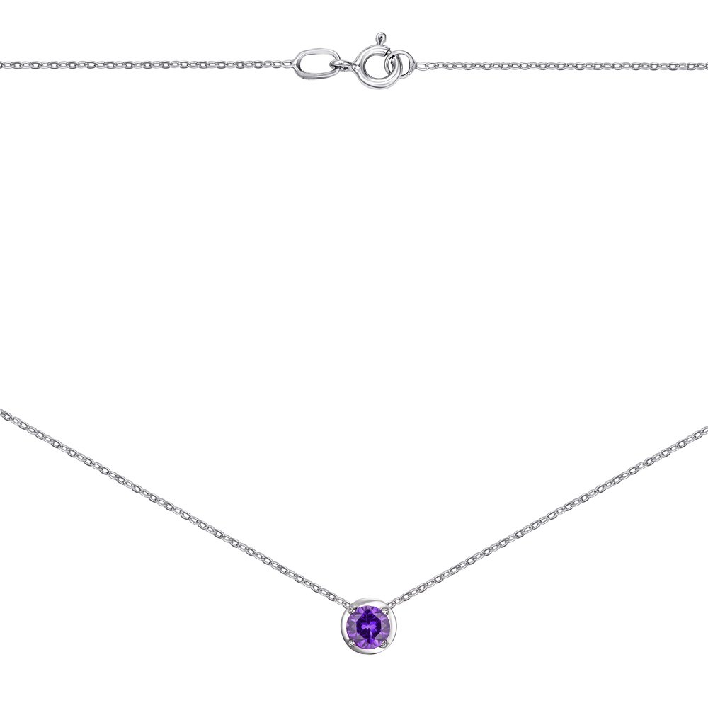 

Серебряное колье с аметистом 000148958 40 размера
