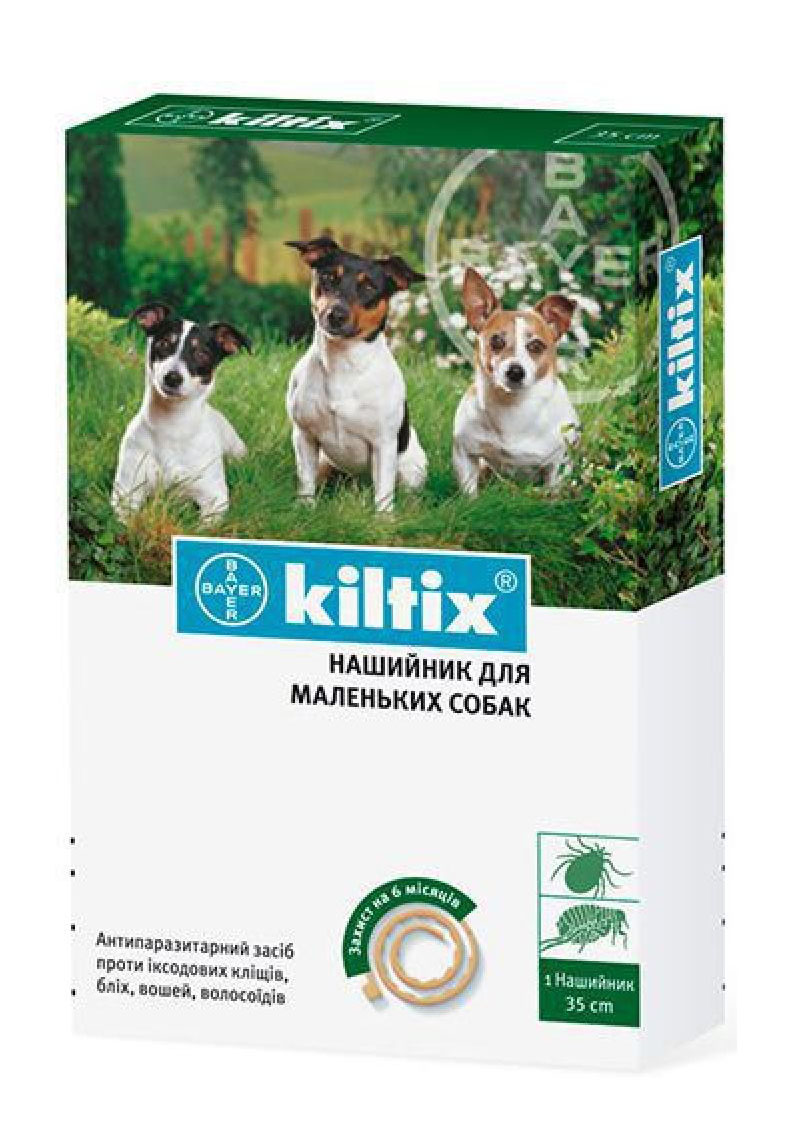 

Килтикс ошейник от блох и клещей для собак KILTIX 35 см Bayer BGL-BY-14