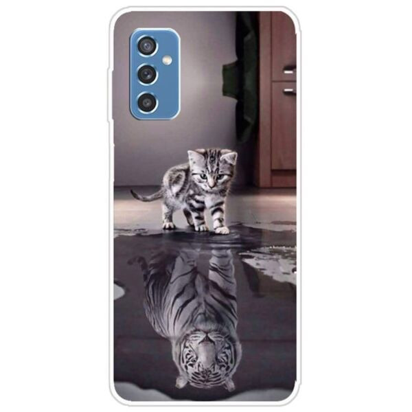 15% OFF by SUNSKY COUPON CODE: EDA0052579 for For Samsung Galaxy M52 5G Little Tiger Embossed Leather Phone Case(Black)