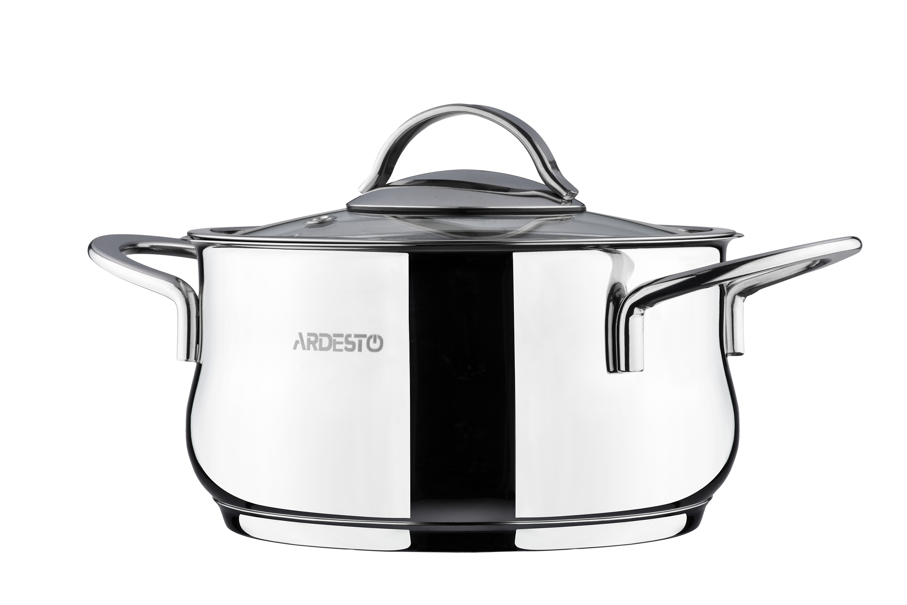 

Кухонная кастрюля 3л с крышкой Ardesto BLACK MARS Нержавеющая сталь