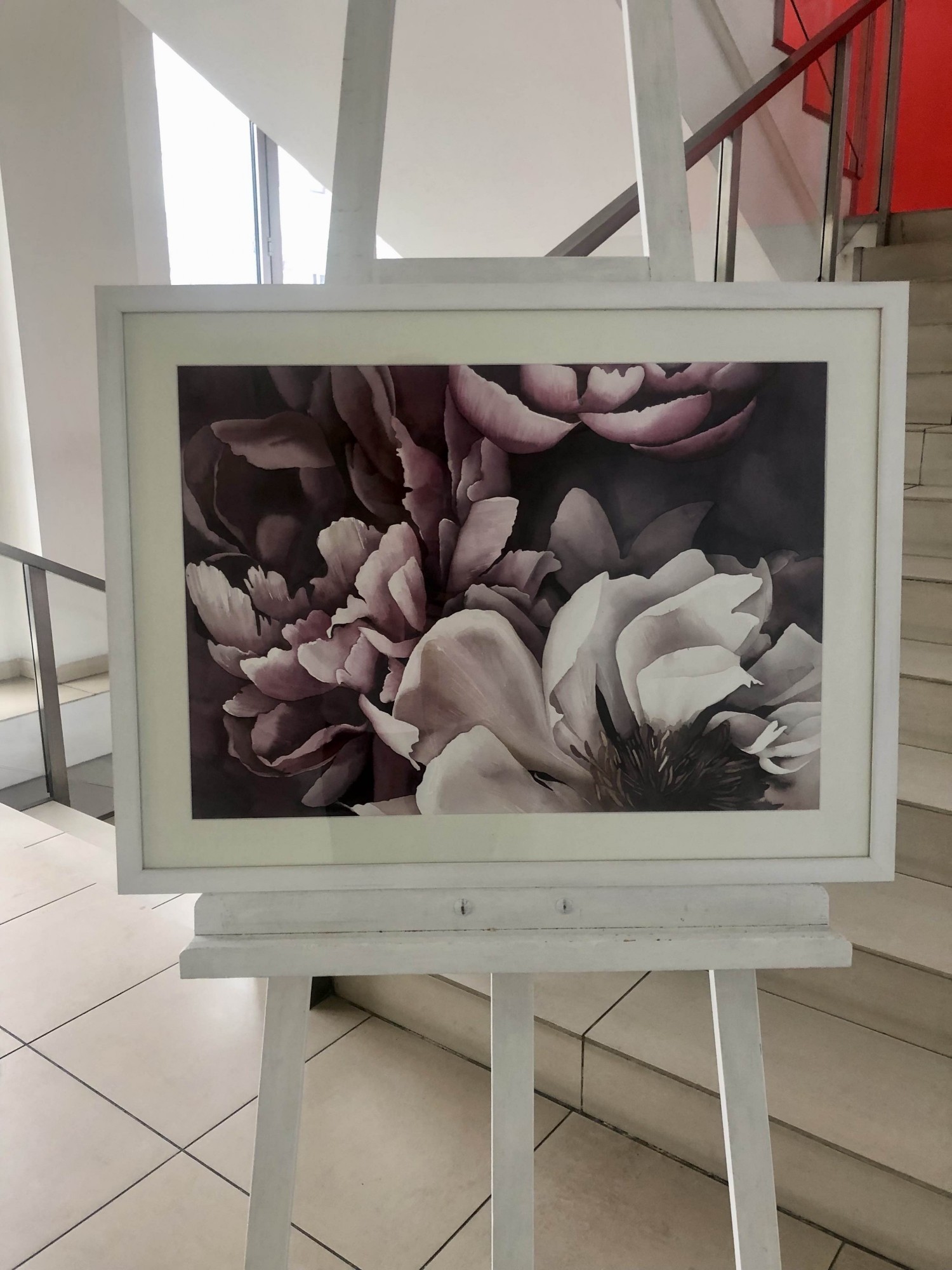 

Картина "Пионы" живопись 700х530мм (акварель) Frames Posters Decor