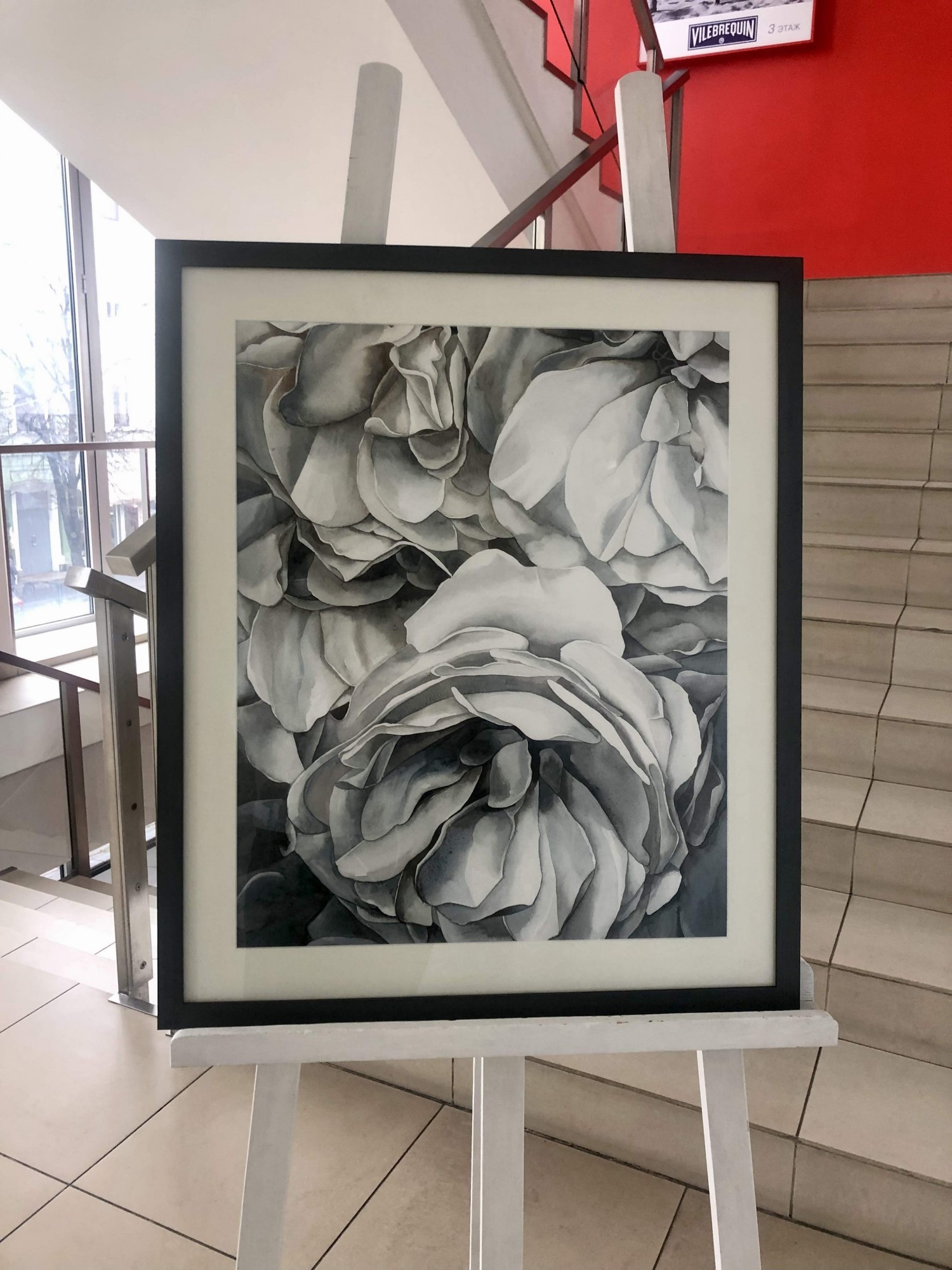 

Картина "Пионы" живопись 570х680мм (акварель) Frames Posters Decor