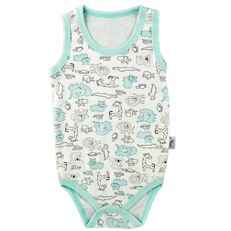 

Боди-майка для малышей OKYANUS 92 см молочный/ментоловый