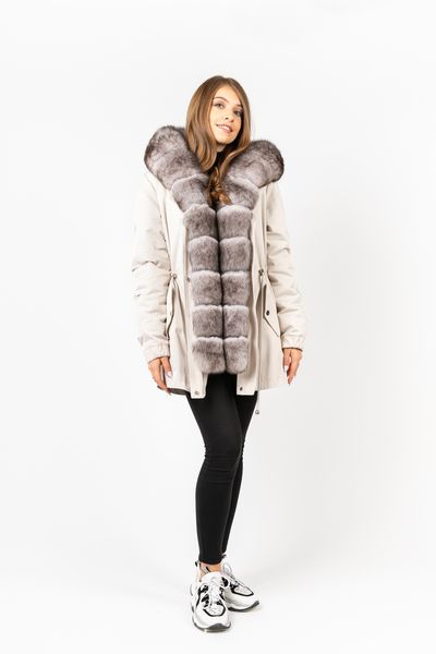 

Парка PARKA+ 02159 с натуральным мехом песца Бежевий, Парка PARKA+ 02159 с натуральным мехом песца Бежевий 54