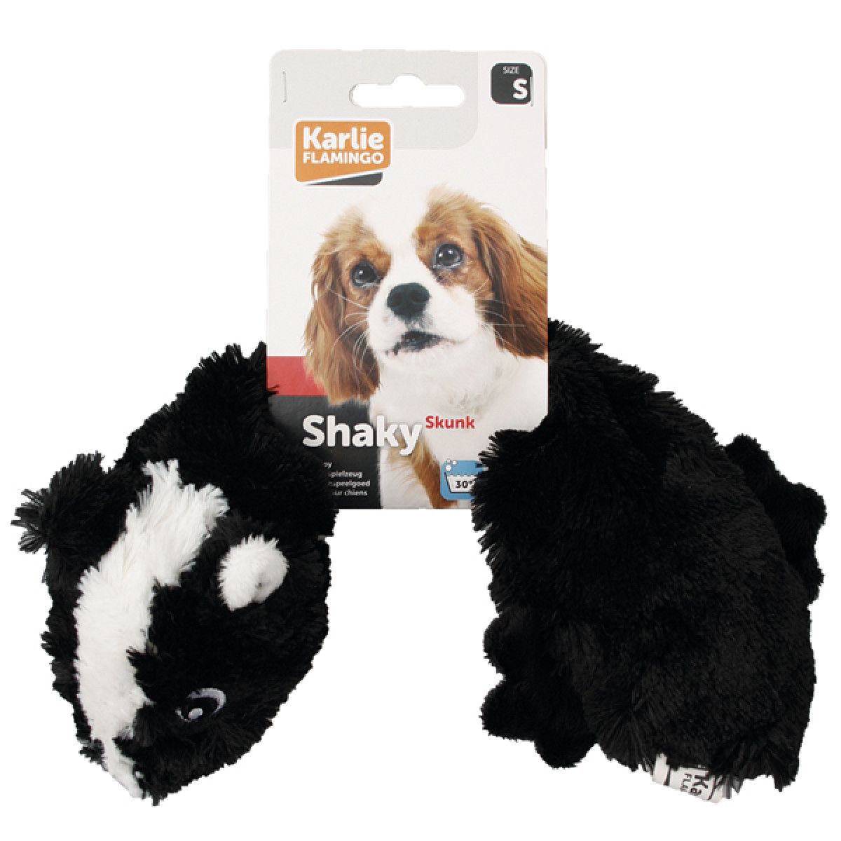 

Игрушка для собак скунс с пищалкой Shaky Skunk 32 x 14 см Flamingo BGL-KF-46