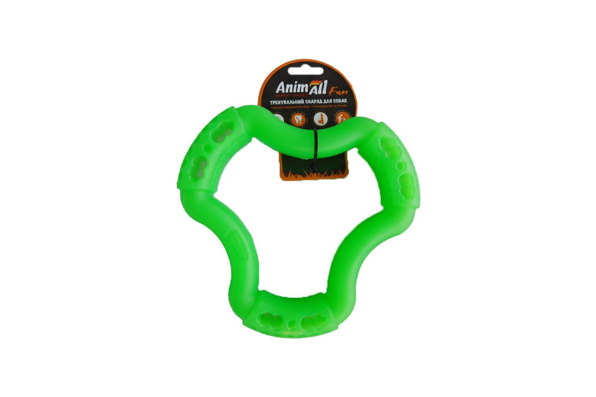 

Игрушка для собак кольцо 6 сторон зеленое AnimAll Fun Ø 20 см AnimAll BGL-AL-205