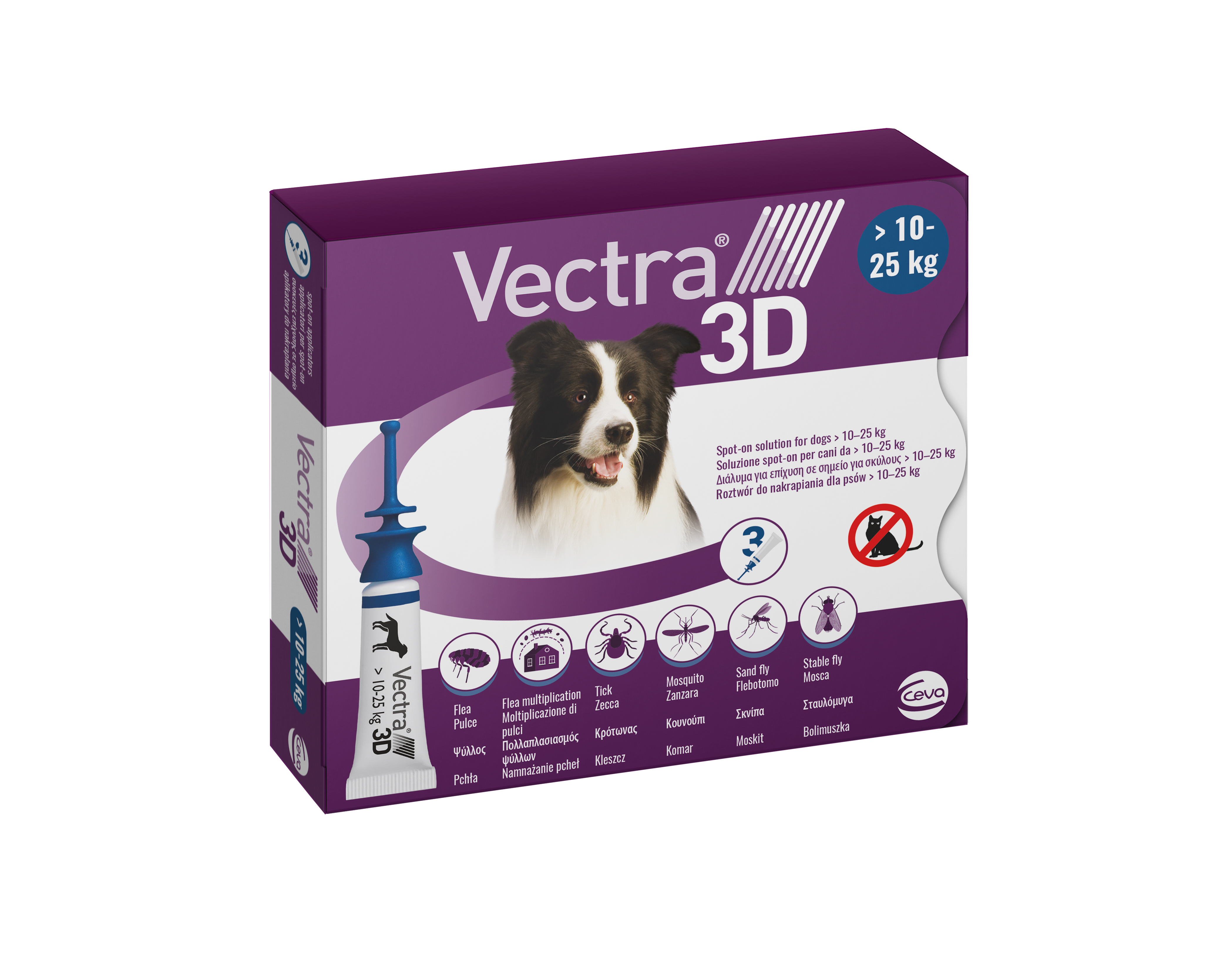 

ВЕКТРА 3D капли от блох и клещей для собак и щенков от 10-25 кг 1 уп Vectra 3D, Ceva BGL-VD-03-1