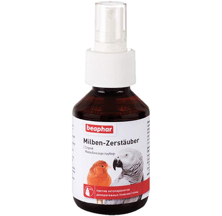 

Антипаразитарный спрей для птиц Milben-Zerstauber 100 мл Beaphar BGL-BF-128